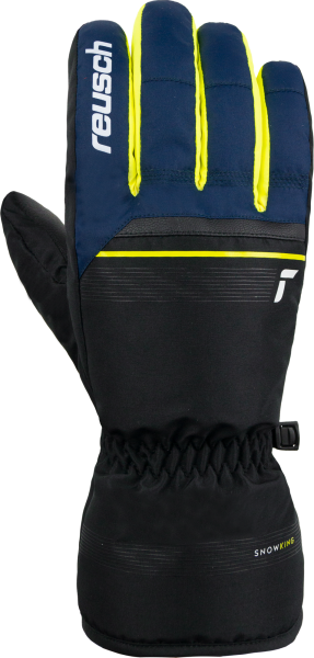 Reusch Snow King 6201198 7800 black blue front